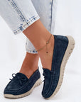Mocassini Donna Blu Navy Chic e Trendy