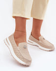 Mocassini Donna Beige Chic e Trendy