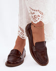 Mocassini Donna Marroni Chic e Trendy
