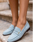 Mocassini Donna Blu Raffinati