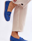 Mocassini Donna Blu Eleganti