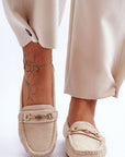 Mocassini Donna Beige Comodi