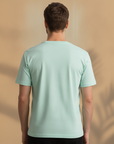 T-shirt Uomo Manica Corta Colori Pastello – Estate Fresca ed Elegante - vista posteriore