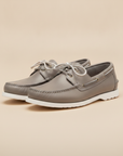 Scarpe da Barca Uomo in Pelle – Boat Shoes Classiche Estive - Grigio