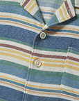 Completo Coordinato Uomo Camicia Righe Multicolor e Pantaloncini - dettaglio