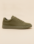 Sneakers Uomo Basse in Camoscio – Casual Morbide ed Eleganti - Verde Oliva