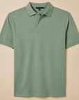 Polo Uomo in Cotone Pettinato – Morbidezza Premium Setosa - Verde Salvia