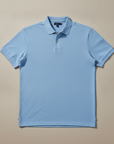 Polo Uomo in Cotone Pettinato – Morbidezza Premium Setosa - Celeste