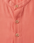 Completo Coordinato Uomo Camicia Lino Tinta Vivace e Pantaloncini - dettaglio