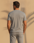 Completo Coordinato Uomo Camicia e Jogger Leggero - vista posteriore