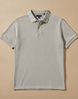 Polo Uomo in Cotone Pettinato – Morbidezza Premium Setosa - Grigio Perla