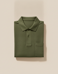 Polo Uomo con Taschino – Dettaglio Pratico e Casual - Verde Oliva