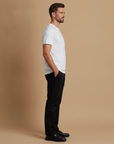T-shirt Uomo in Cotone Pima Premium – Morbidezza Setosa di Lusso - vista laterale