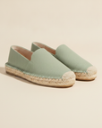 Espadrillas Uomo con Suola in Corda – Tinta Unita Naturale - Verde Salvia