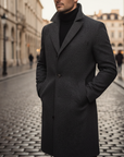 Cappotto uomo con tasche e bottoni