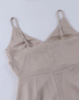 Abito lungo donna in tessuto leggero, scollo a V — vista 11