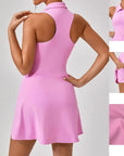 Vestito donna con colletto a polo – Chiusura con zip senza maniche