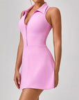 Vestito donna con colletto a polo – Chiusura con zip senza maniche