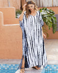 Abito lungo donna in maglia, a righe — vista 4