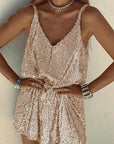 Abito Mini Donna con Paillettes – Schiena a V Profonda & Taglio Attillato