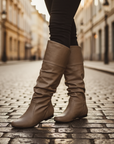 Stivali da donna in pelle