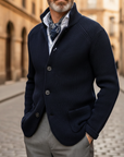 Cardigan da Uomo in Cotone Invernale con Bottoni