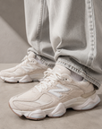 New Balance 9060 Bisque Frosted Glass Beige Bianco Uomo Donna - 7