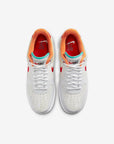 Nike Air Force 1 Low PRM Just Do It White Red Teal sneakers basse uomo e donna pelle bianco rosso, dettaglio suola