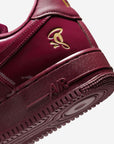 Nike Air Force 1 Low Central Cee Dark Beetroot (UK Exclusive) sneakers basse uomo e donna pelle multicolore, dettaglio tomaia