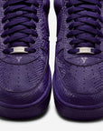 Nike Air Force 1 Low Kobe Bryant Court Purple sneakers basse uomo e donna pelle viola, indossate