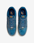 Nike Air Force 1 Low Patent Denim sneakers basse uomo e donna pelle blu, vista posteriore