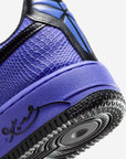 Nike Air Force 1 Low Kobe Bryant x FC Barcelona Persian Violet sneakers basse uomo e donna pelle viola, dettaglio tomaia