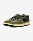Nike Air Force 1 Low Undefeated Ballistic Dunk vs. AF1 sneakers basse uomo e donna pelle nero verde, vista frontale