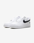 Nike Air Force 1 Low Supreme White Black sneakers basse uomo e donna pelle bianco nero, vista frontale
