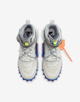 Nike Air Force 1 Mid Off-White White sneakers alte uomo e donna pelle bianco, vista laterale