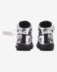 Nike Air Force 1 Mid Off-White Grim Reaper sneakers alte uomo e donna pelle bianco, vista dall'alto