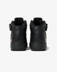 Nike Air Force 1 Mid Supreme Black sneakers alte uomo e donna pelle nero, indossate