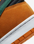 Nike Dunk Low Ceramic sneakers basse uomo e donna in pelle multicolore, dettaglio tomaia
