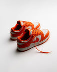 Nike Dunk Low Cracked Orange sneakers basse donna in pelle arancione, vista laterale