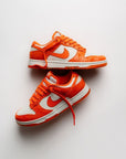 Nike Dunk Low Cracked Orange sneakers basse donna in pelle arancione, vista frontale