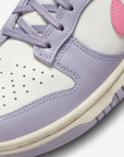 Nike Dunk Low Indigo Haze sneakers basse donna in pelle blu, dettaglio tomaia