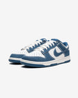 Nike Dunk Low Industrial Blue Sashiko sneakers basse uomo e donna in pelle blu, vista frontale