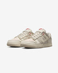 Nike Dunk Low Light Orewood Brown Sashiko sneakers basse uomo e donna in pelle marrone, vista frontale