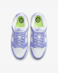 Nike Dunk Low Next Nature Lilac sneakers basse uomo e donna in pelle lilla, vista posteriore