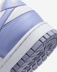 Nike Dunk Low Next Nature Lilac sneakers basse uomo e donna in pelle lilla, dettaglio tomaia