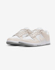 Nike Dunk Low Next Nature White Light Orewood Brown sneakers basse donna in pelle bianco marrone, vista frontale