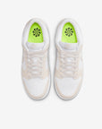 Nike Dunk Low Next Nature White Light Orewood Brown sneakers basse donna in pelle bianco marrone, vista posteriore