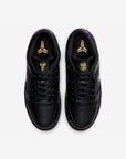 Nike Dunk Low Protro Kobe Bryant FC Barcelona Black Field Purple sneakers basse uomo e donna in pelle nero viola, dettaglio s