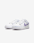 Nike Dunk Low Purple Pulse sneakers basse donna in pelle viola, vista frontale