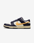 Nike Dunk Low Retro From Nike To You Midnight Navy sneakers basse uomo e donna in pelle blu, vista laterale